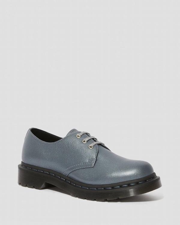 Dr Martens Dámské Polobotky 1461 Metallic Virginia Metal, CZ-425671